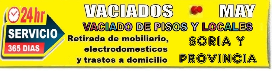Vaciado de Pisos enToda la provincia de Soria  - Recogida de Muebles y electrodomsticos en Soria