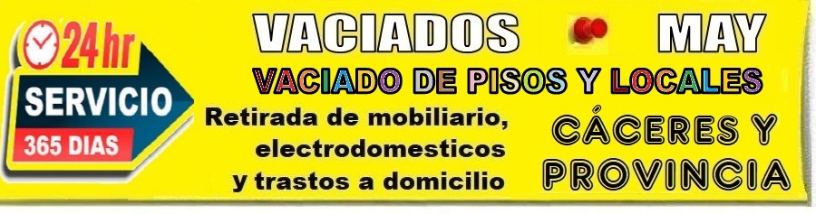 Vaciado de Pisos en Cceres - Recogida de Muebles y electrodomsticos en Cceres