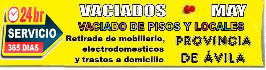 Vaciado de Pisos en vila - Recogida de Muebles y electrodomsticos en Avila